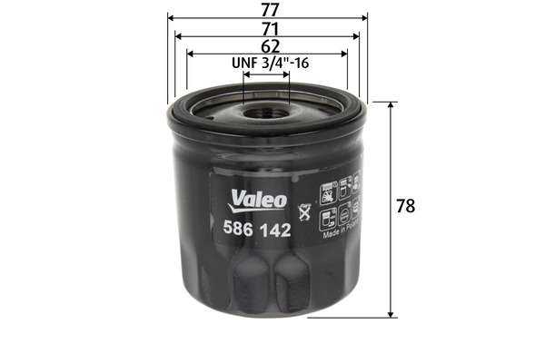 Filtru ulei 586142 VALEO